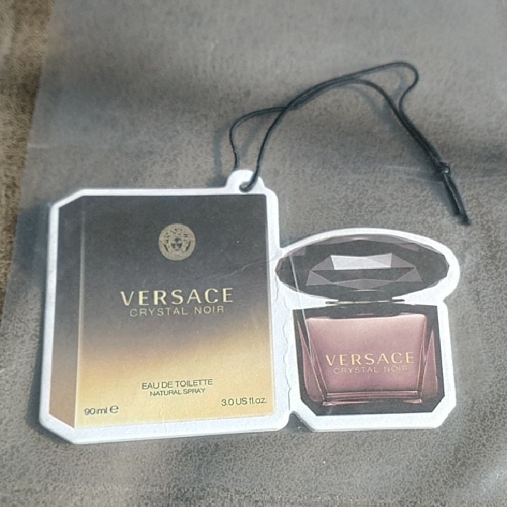 Versace Crystal Noir Air Freshener - Black, Gold & Deep Plum